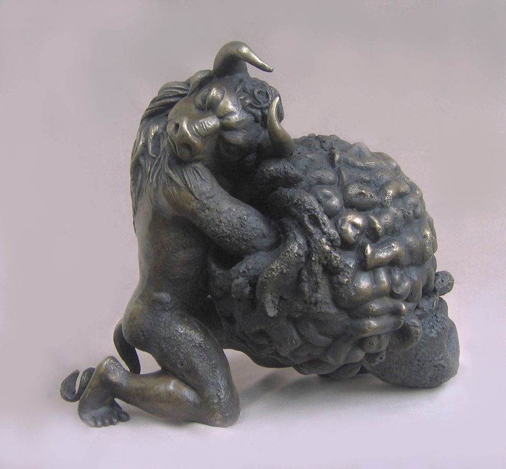 Bronze Sculpture of Minotaur